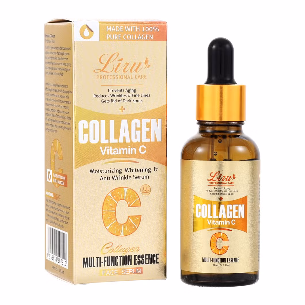 Wholesale Skin Care Cosmetics Serum Brightening Moisturizing Collagen Vitamin C Face Serum