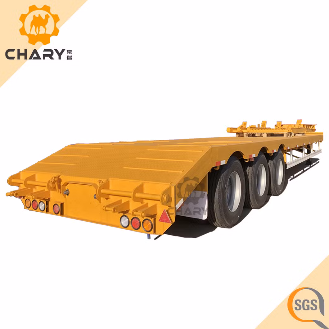 80 Tons Payload 4 Axles Lowbed Trailer Truck /Low Bed Trailer/Semi Trailer