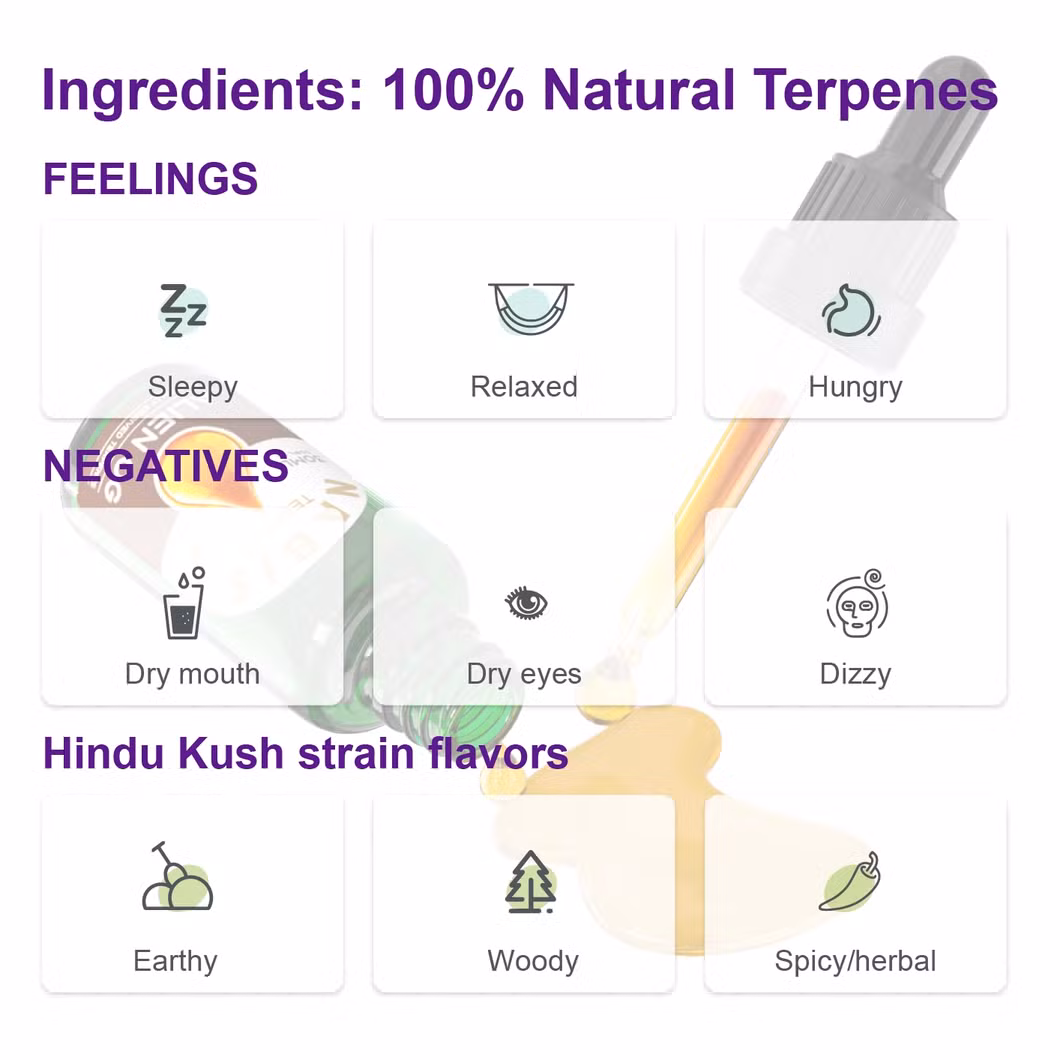 30ml High Terpenes Extract Cured Resin Distillate Terpenes E-Juice Suit for Vape