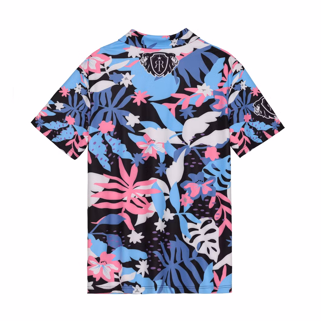 Wholesale OEM Logo Men Polo Polyester Tee Golf T Shirt Custom Printed Polo Shirt