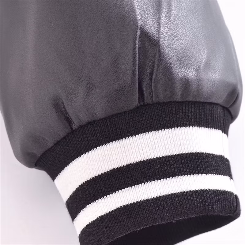 Custom Designer Women′s Jacket Fashion Crop Top Long Sleeve Embroidery Patchwork Women High Street Jacket