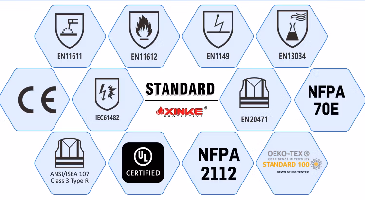 Nfpa 2112 HRC2 Black 100%Cotton 7oz Flame Retardant Moisture Wicking Shirt for Worker