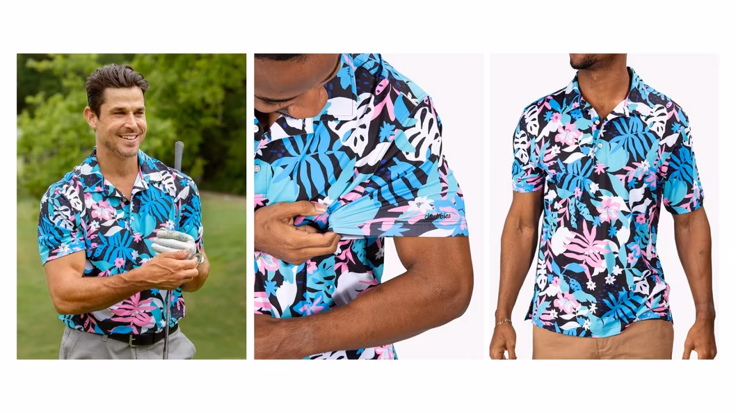 Wholesale OEM Logo Men Polo Polyester Tee Golf T Shirt Custom Printed Polo Shirt