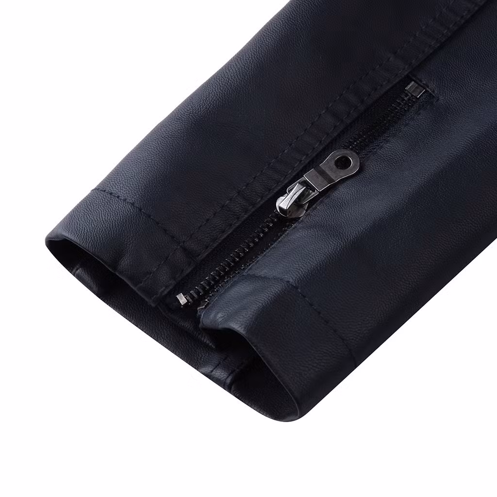 Wholesale Outerwear Jackets Women′s Winter Coat Black Faux Leather Jacket Tactical Jacket Trench Coats Wholesale Apparel Leisure Wear Plus Size Shearling Coats