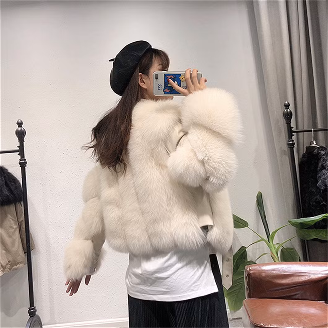 Fur Patchwork Leather Jacket Xysx05140 Women Winter Multicolour Fashion Outdoors Fur Coat