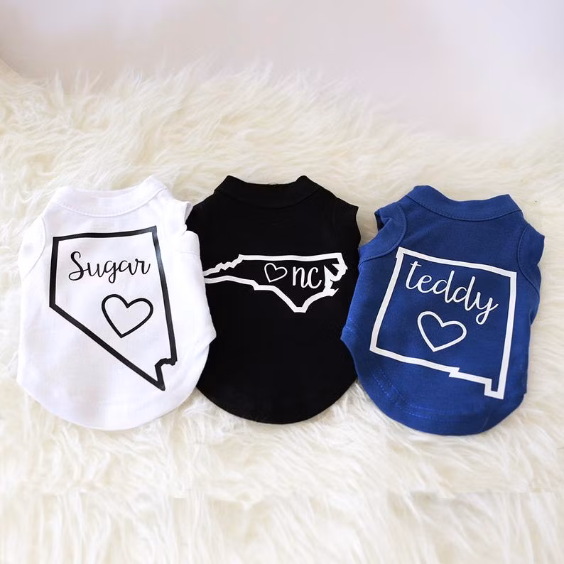Hanyang Blank Dog Shirts for Printing, Vinyl, Embroidery - Dog Tshirt Blanks -Blue, Black, Pink, Grey, Red, White, Purple & More - Poly/Cotton Blend