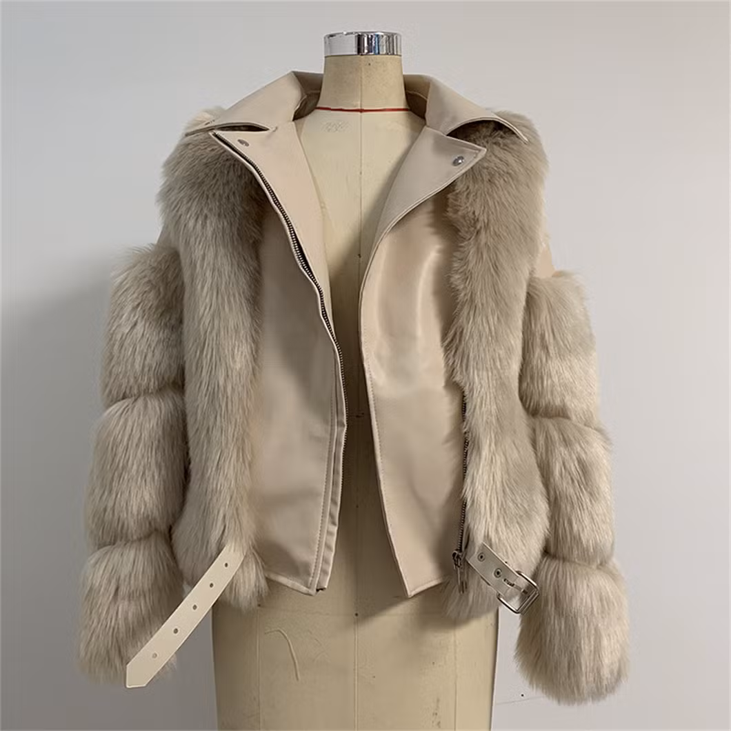 Fur Patchwork Leather Jacket Xysx05140 Women Winter Multicolour Fashion Outdoors Fur Coat