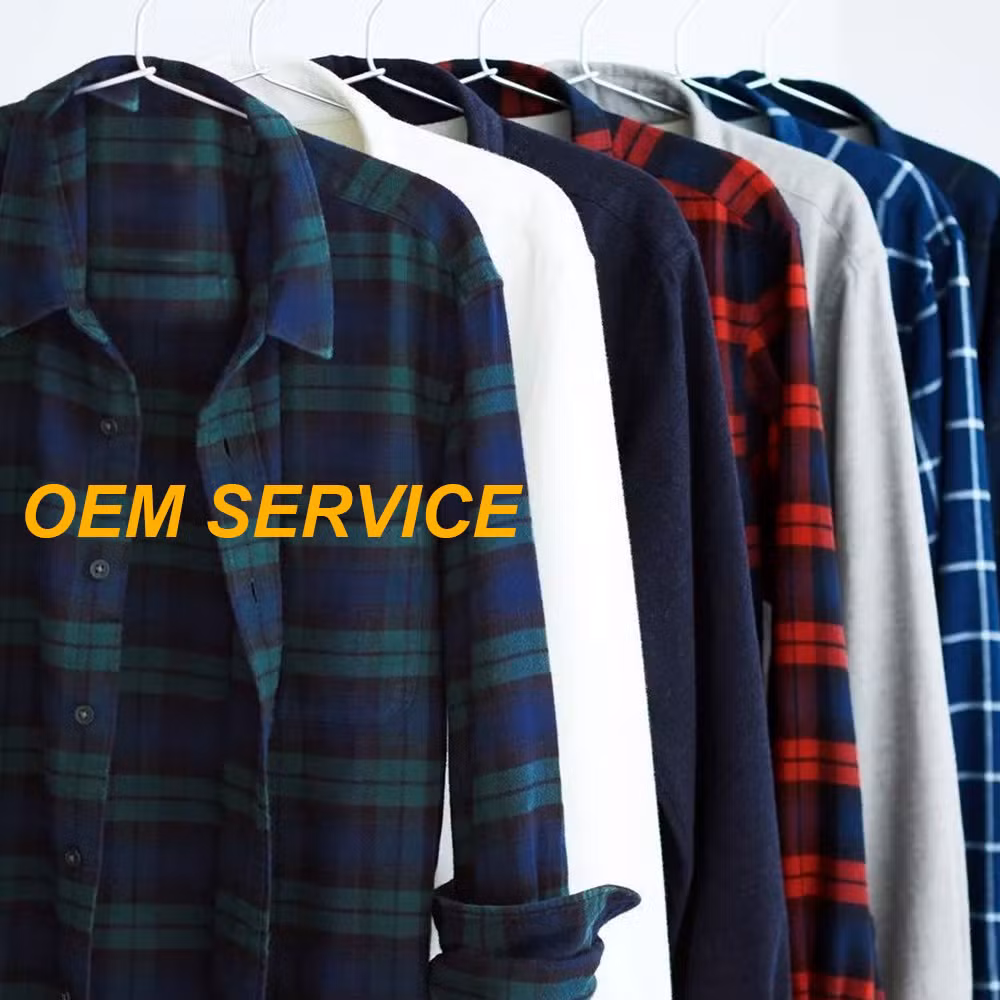 Lumberjack Wholesale Purple Plaid Long Sleeve Flannel Shirt Custom Logo Color Flannel Shirts for Men