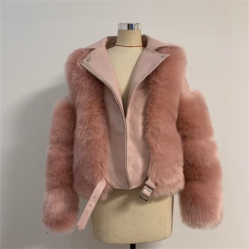 Fur Patchwork Leather Jacket Xysx05140 Women Winter Multicolour Fashion Outdoors Fur Coat
