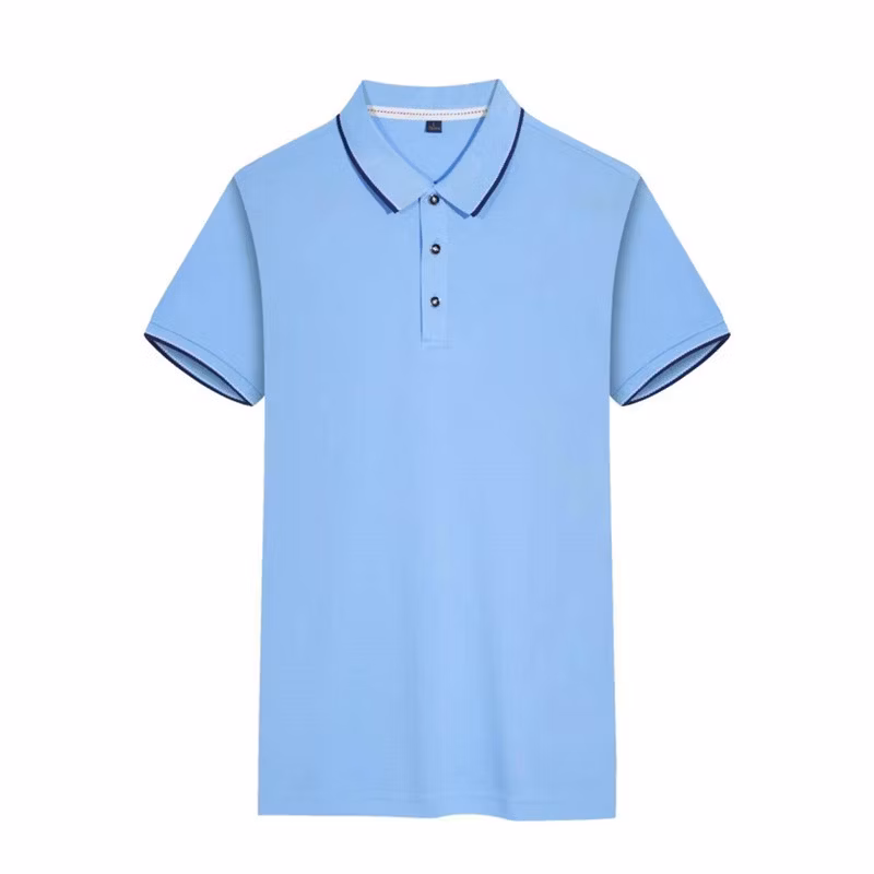 Summer Short-Sleeved Lapel Color Matching T-Shirt Custom Polo Shirt