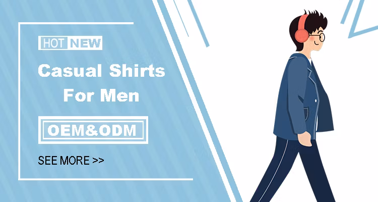 Profound Custom Mens Casual Jeans Shirt 100% Cotton Mens Button up Shirt Wholesale Light Blue Jeans Jacket