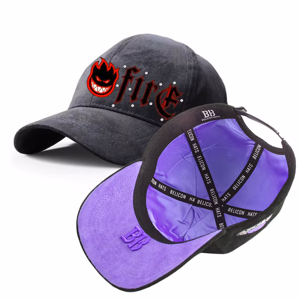 OEM High Quality Wool Flannel Leather Brown Blank 6 Panel Snapback Cap New Design Unstructured Flat Brim Snapback Cap