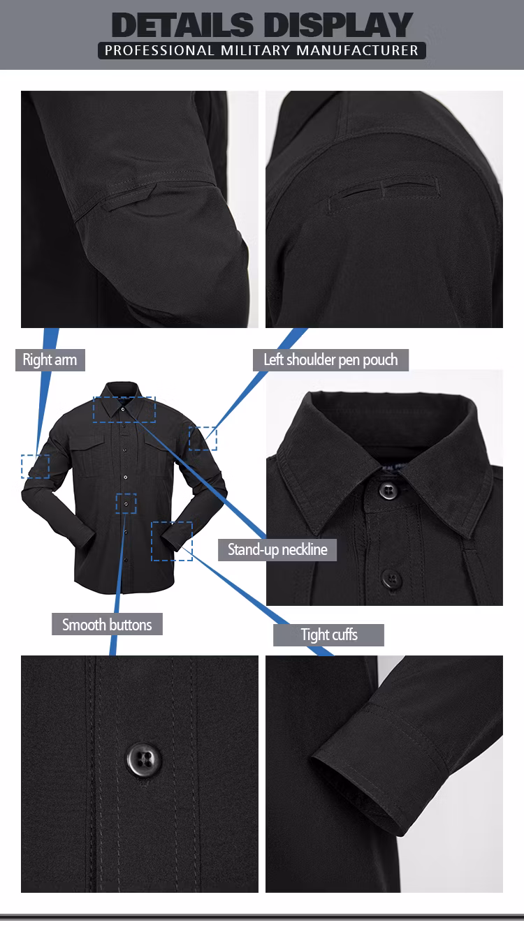 Tactical Training Shirt for Outdoor Sports and Military Style Activities
