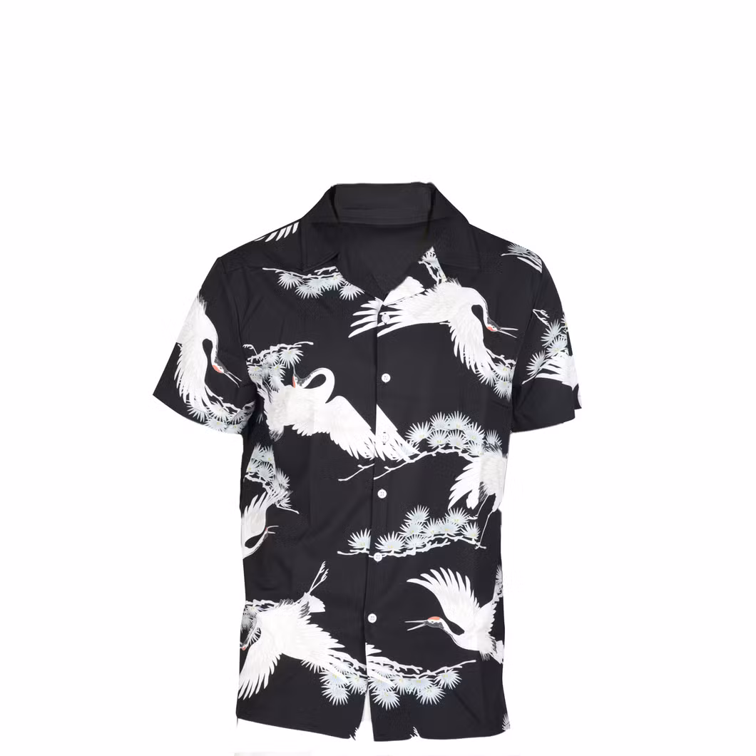 Fashion Custom Men Floral Short-Sleeve Shirt Man′s Shirt Printed Shirts for Men