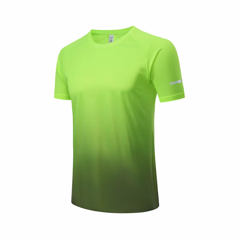 Custom Apparel Cool Checkered Gradient Casual Sports Short Sleeves Custom T-Shirt