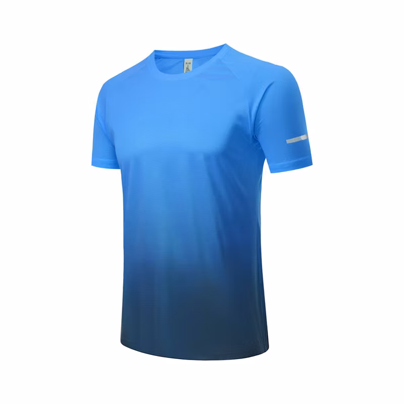 Custom Apparel Cool Checkered Gradient Casual Sports Short Sleeves Custom T-Shirt