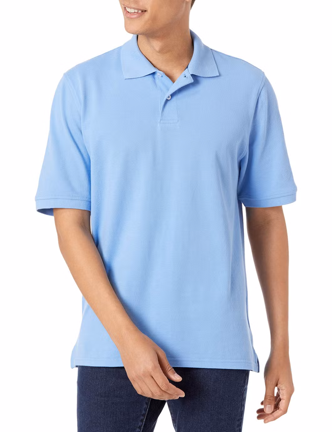 OEM Wholesale 3D Embroidery Plain Gray High Quality 100% Cotton Casual Men′s Short-Sleeved Polo Shirts for Gym Sportswear