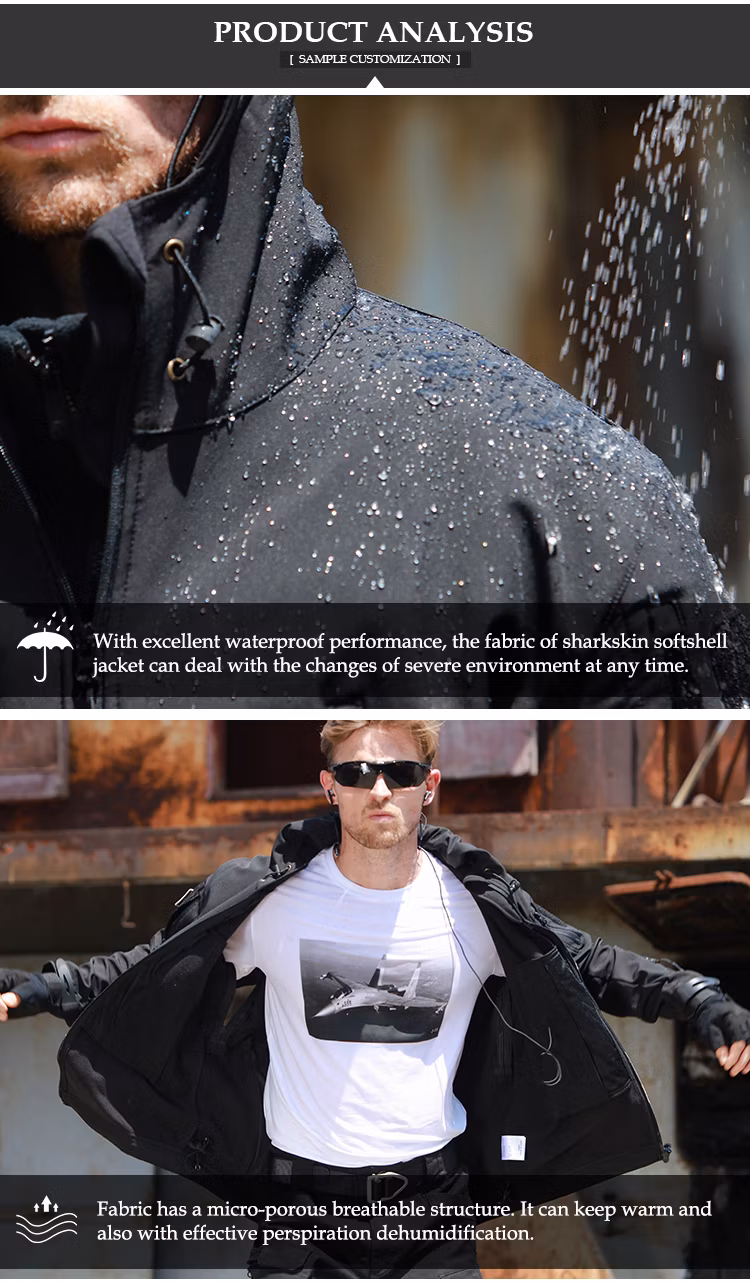 OEM New Fashion Mens Fleece Outdoor Tactical Softshell Jacket Hooded Outwear Coat
