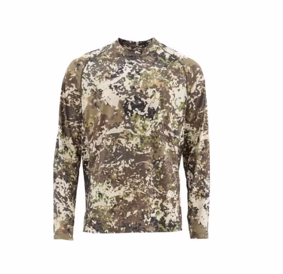 Custom Men′s Long Sleeve Upf 50 Sun Protection Polyester Cooling Mesh Camouflage Fishing Shirt