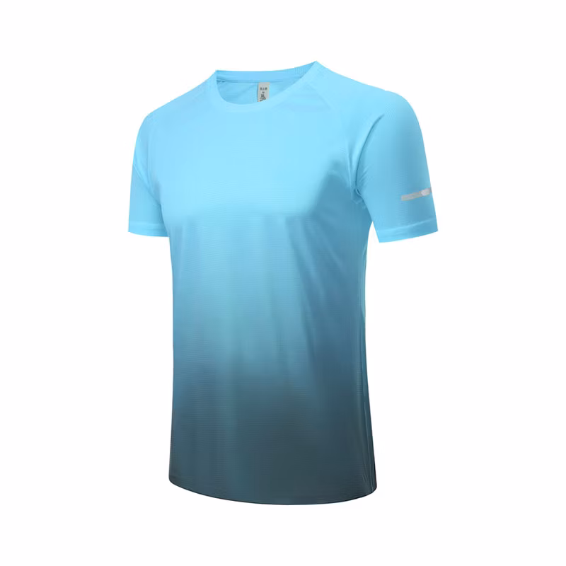 Custom Apparel Cool Checkered Gradient Casual Sports Short Sleeves Custom T-Shirt