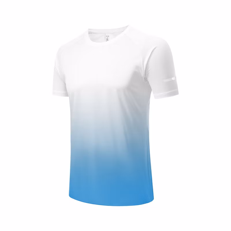 Custom Apparel Cool Checkered Gradient Casual Sports Short Sleeves Custom T-Shirt