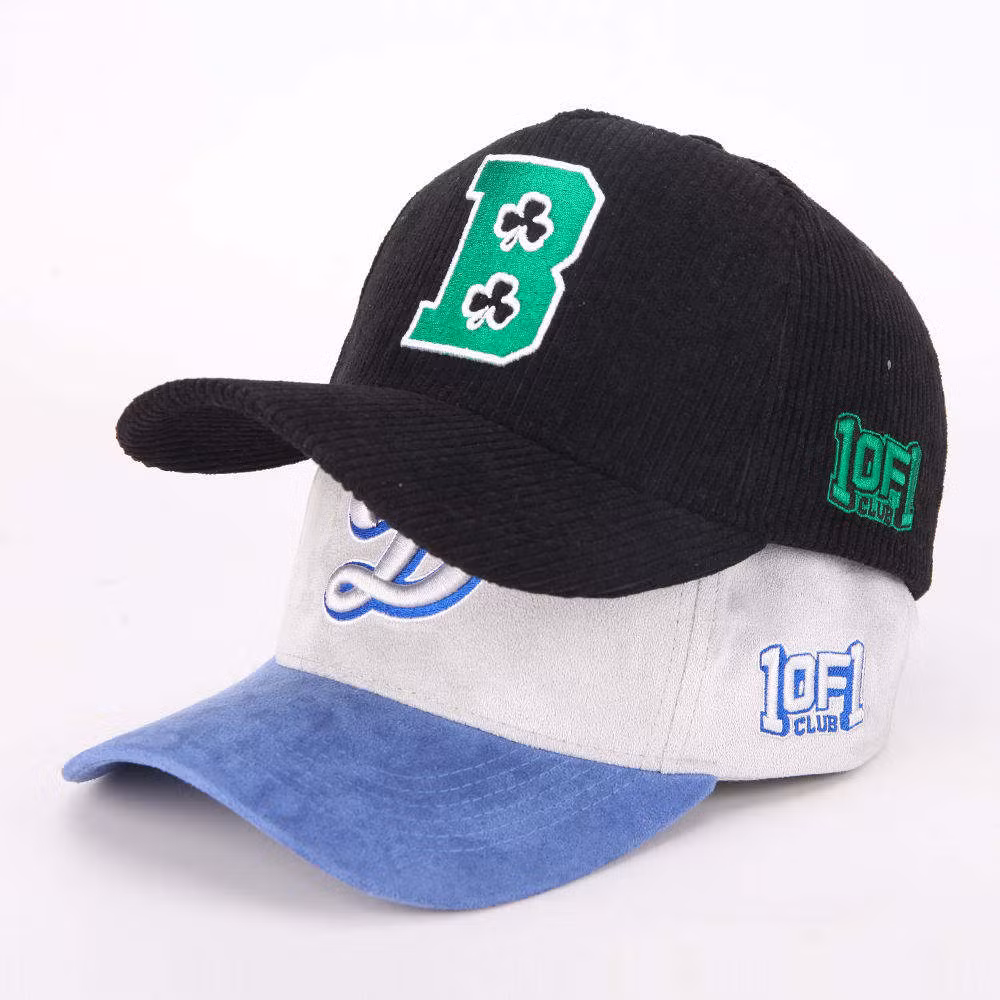 OEM High Quality Wool Flannel Leather Brown Blank 6 Panel Snapback Cap New Design Unstructured Flat Brim Snapback Cap