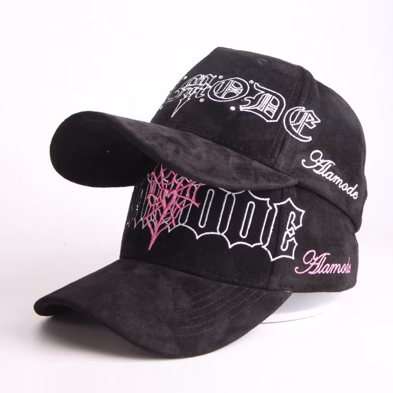 OEM High Quality Wool Flannel Leather Brown Blank 6 Panel Snapback Cap New Design Unstructured Flat Brim Snapback Cap