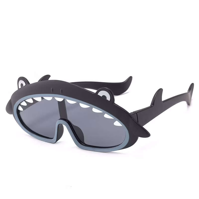 Custom Logo Shark Frame Polarized Fashion Children Shades Boys Girls for Kids Baby Sunglasses