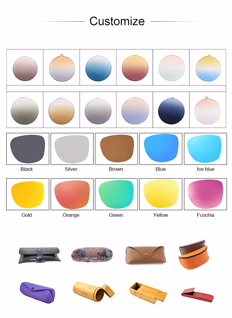 2024 New Classic PC Fashion Men and Women Personality Oval Factory Customization High Quality and Beautiful Sunglasses