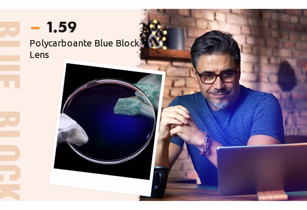 Blue Protect Lenses 1.59 Polycarbonate PC UV420 Blue Cut Hmc Eyeglass Lens Companies Lens Blue Light Glasses