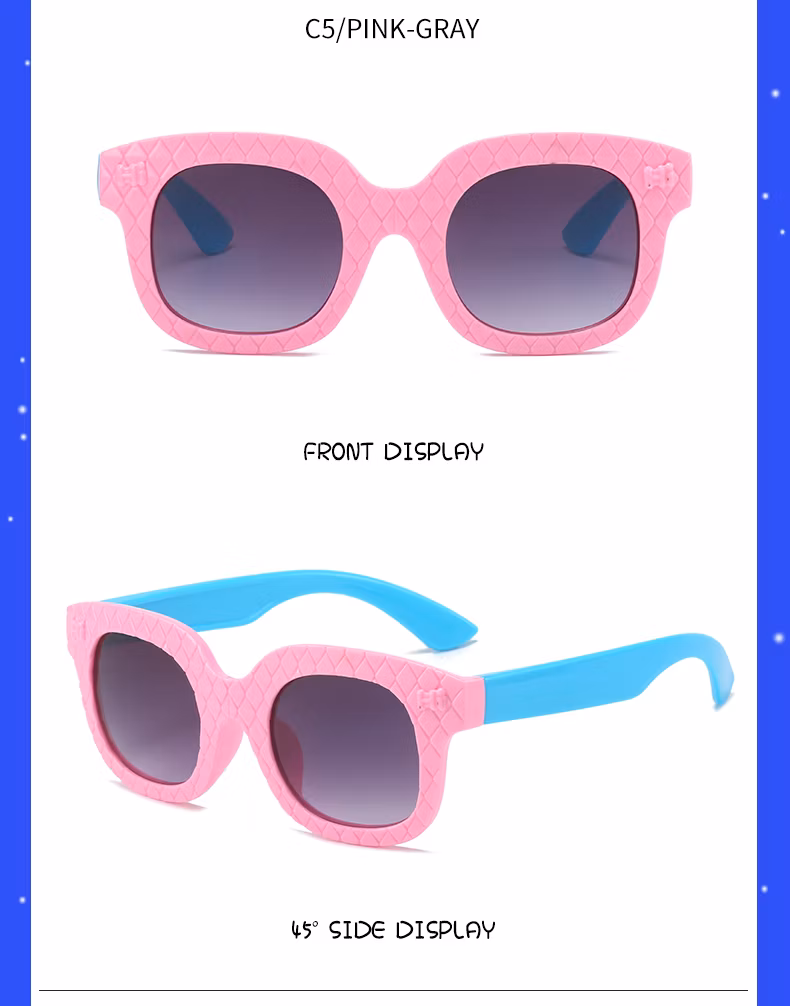 New Stylish Fashionable Ins Kids Sunglasses Children Plastic Sunglasses for Unisex