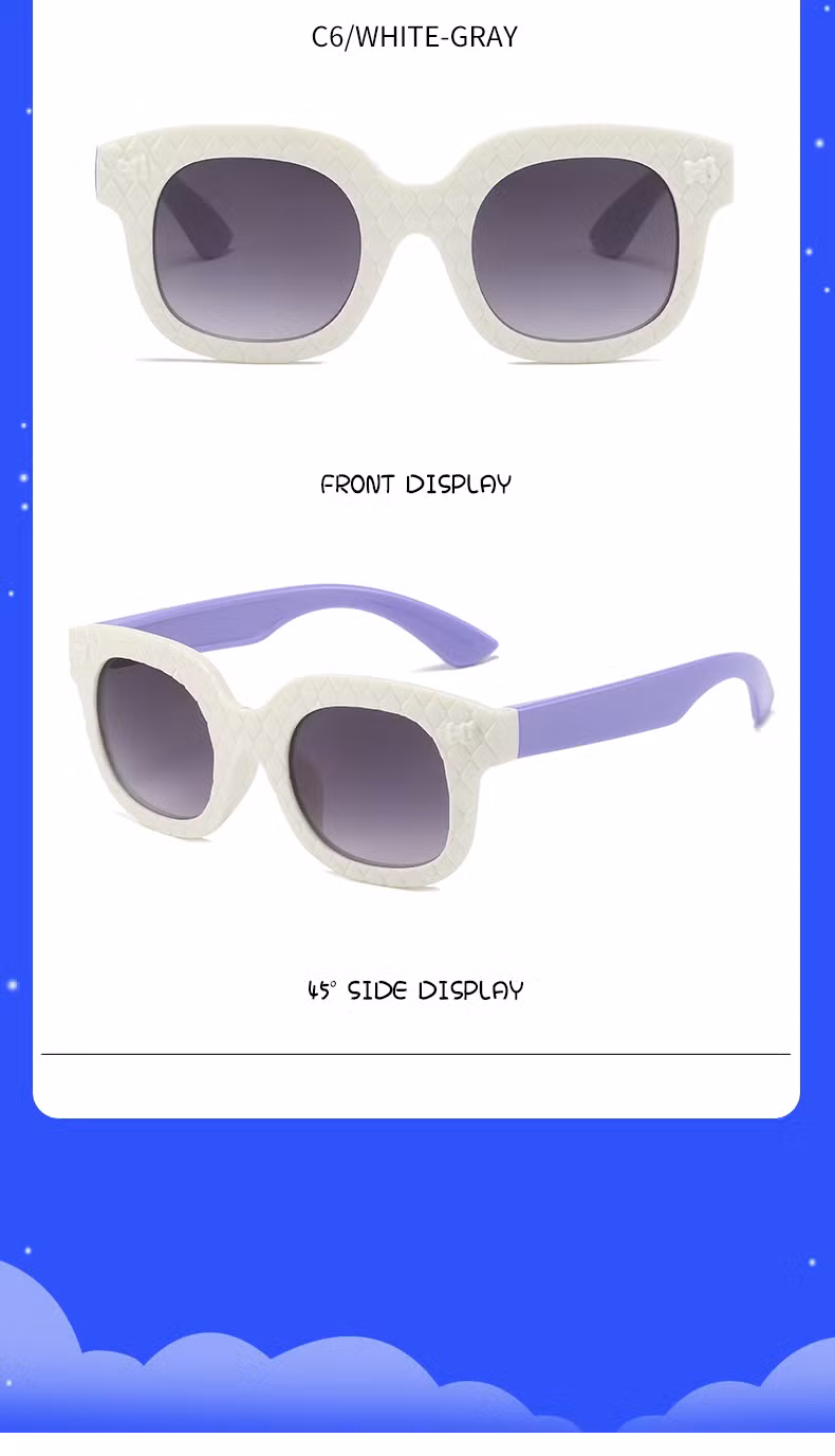 New Stylish Fashionable Ins Kids Sunglasses Children Plastic Sunglasses for Unisex