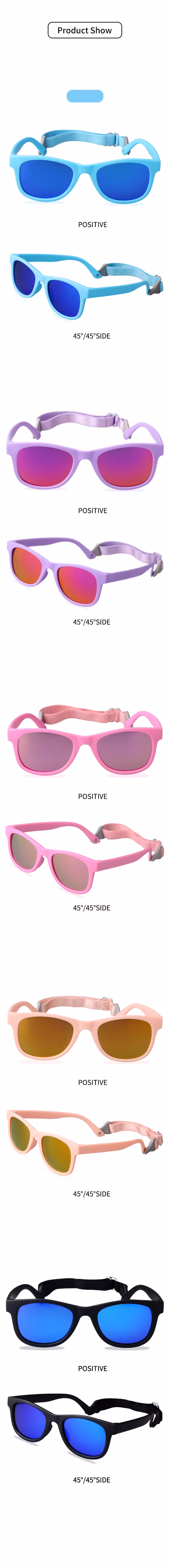 2021 Foreign Trade Cross-Border New Children′ S Fashion Outdoor Leisure Soft Polarized Sunglasses Anti-Ultraviolet UV400 Fck755