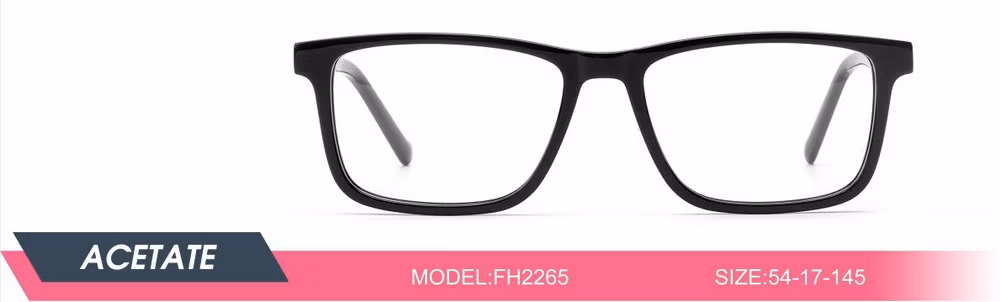 New Arrival OEM High Quality Full Rim Acetate Rectangle Unisex Optical Frame in 4 Optional Colors