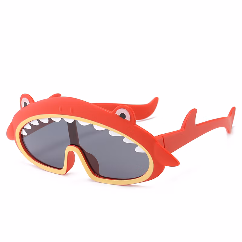 Custom Logo Shark Frame Polarized Fashion Children Shades Boys Girls for Kids Baby Sunglasses