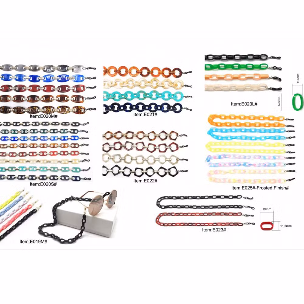 Hot Sale Acrylic Sunglasses Chains Masking Chains Glasses Straps Eyeglass Lanyard Masking Holder Chain for Kid Adult
