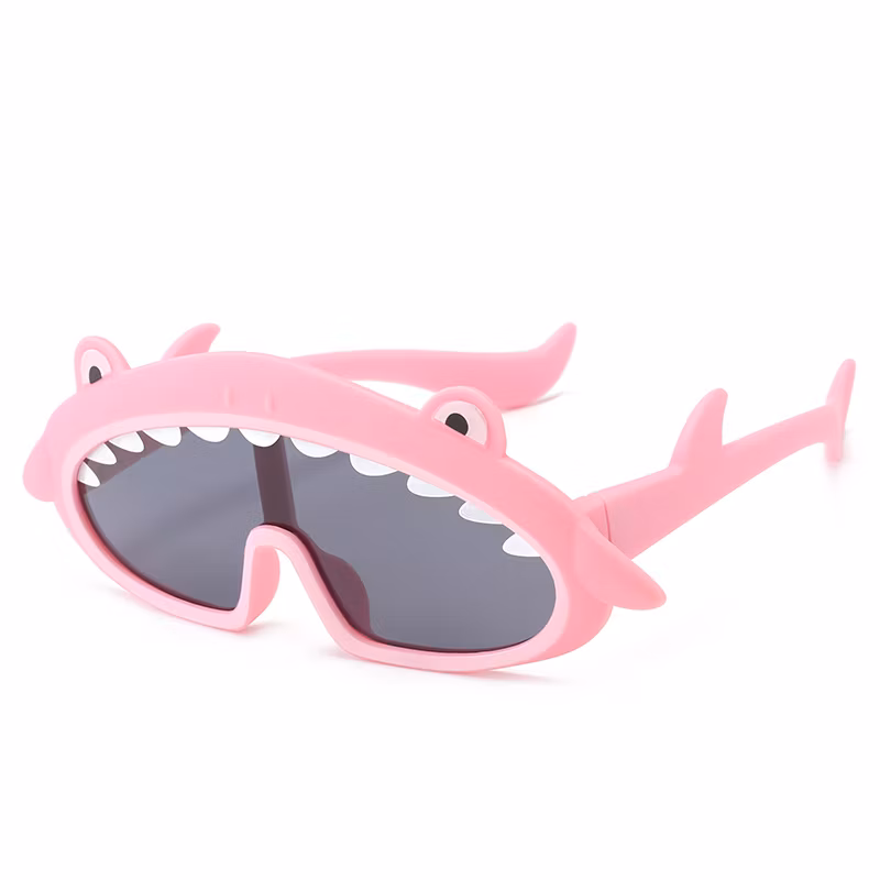 Custom Logo Shark Frame Polarized Fashion Children Shades Boys Girls for Kids Baby Sunglasses
