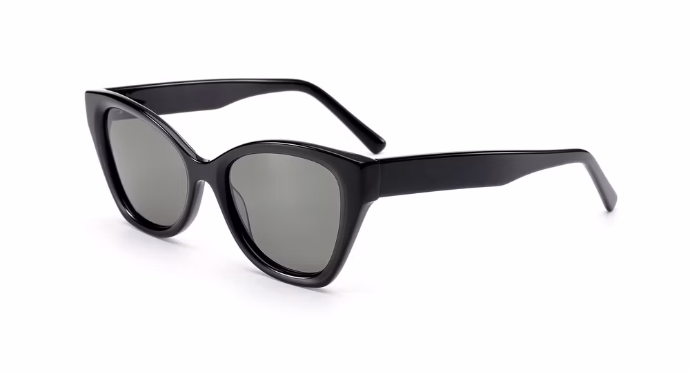 2024 OEM New Arrival High Quality Wholesale Acetate Cat Eye Frame PC Lens UV400 Fashion Sunglasses