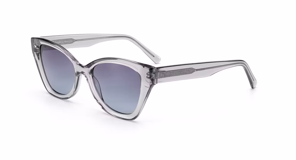 2024 OEM New Arrival High Quality Wholesale Acetate Cat Eye Frame PC Lens UV400 Fashion Sunglasses