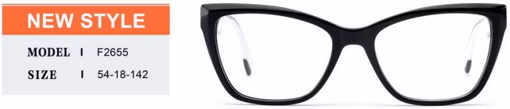 2024 New Arrival OEM/ODM High Quality Full Rim Acetate Cat Eye Optical Frame