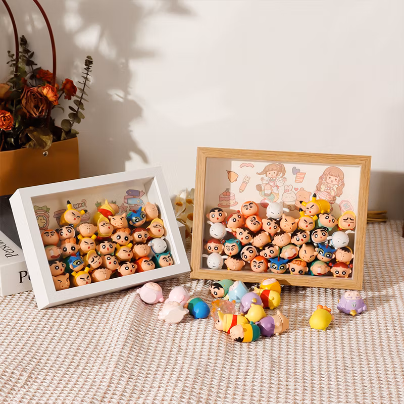 Promotion Gift Modern Style Heart Shape Children Wooden Photos Frame for Kids
