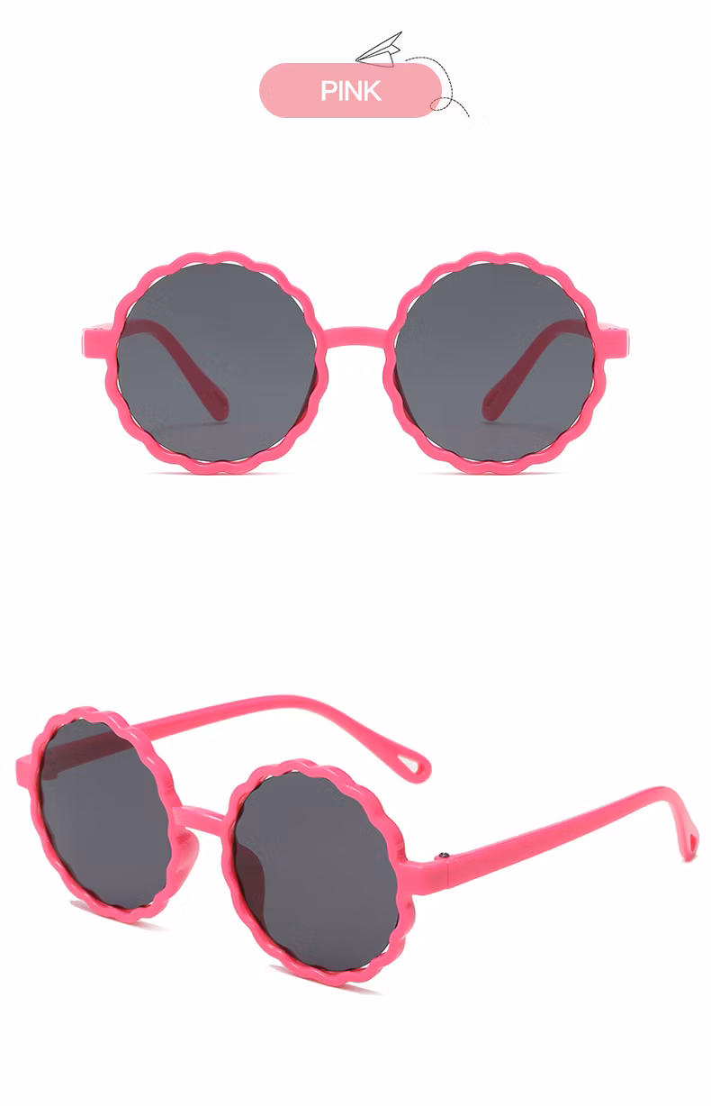 New Style Hot Selling Cheap Sunglasses Children Glasses Cute Round Frame UV400 Outdoor Kids Sunglasses