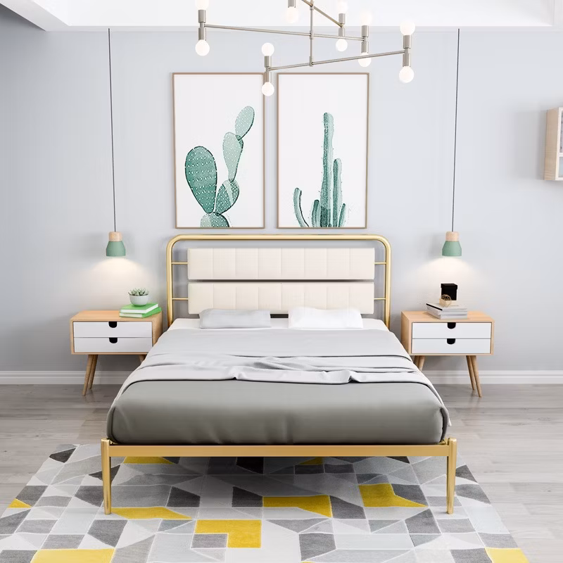 Adult and Children Iron Platform Metal Bed Frame