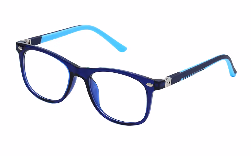Crystal Rectangular Tr90 Anti Blue Light Optical Frames for Kids