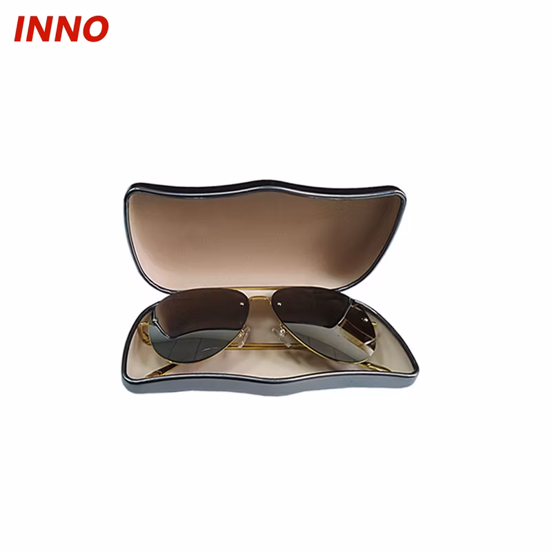 Inno-L011 Factory Direct Selling Fashion Wing Shaped New Aluminum Sunglasses Case Custom Logo Eco-Friendly