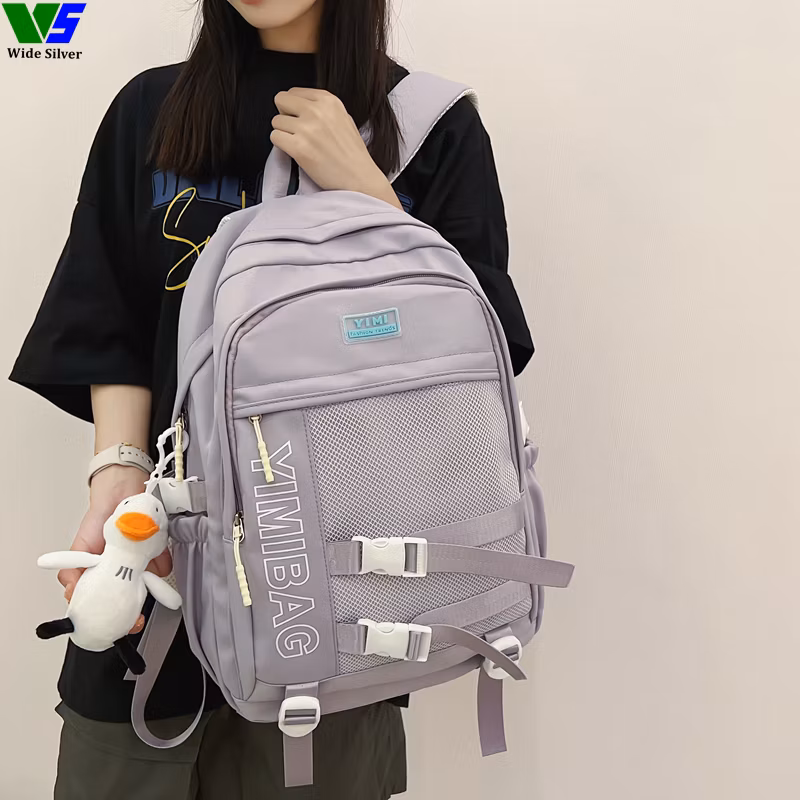 Wide Silver Special Offer Fashion Unisex School Backpacks China for Kids 2024