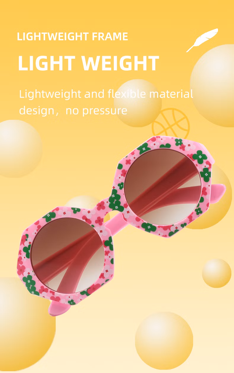 Fashion Hexagon Shape PC Sunglasses Teenagure Plastic New Color Sunglasses