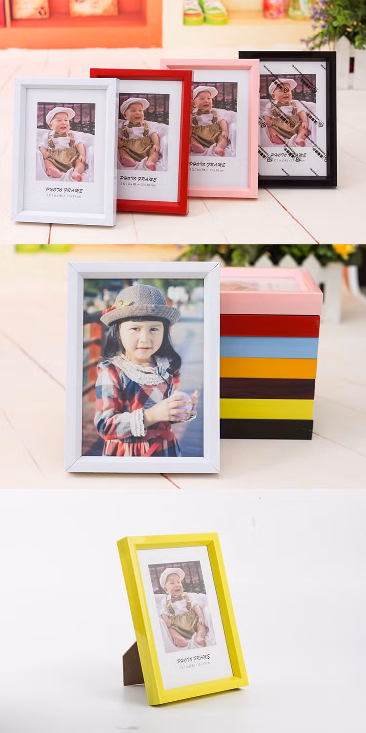 Albums&Accessories Children′s Puzzle Wall Photo Frame Black White Plastic Picture Photo Frame for Home Decor