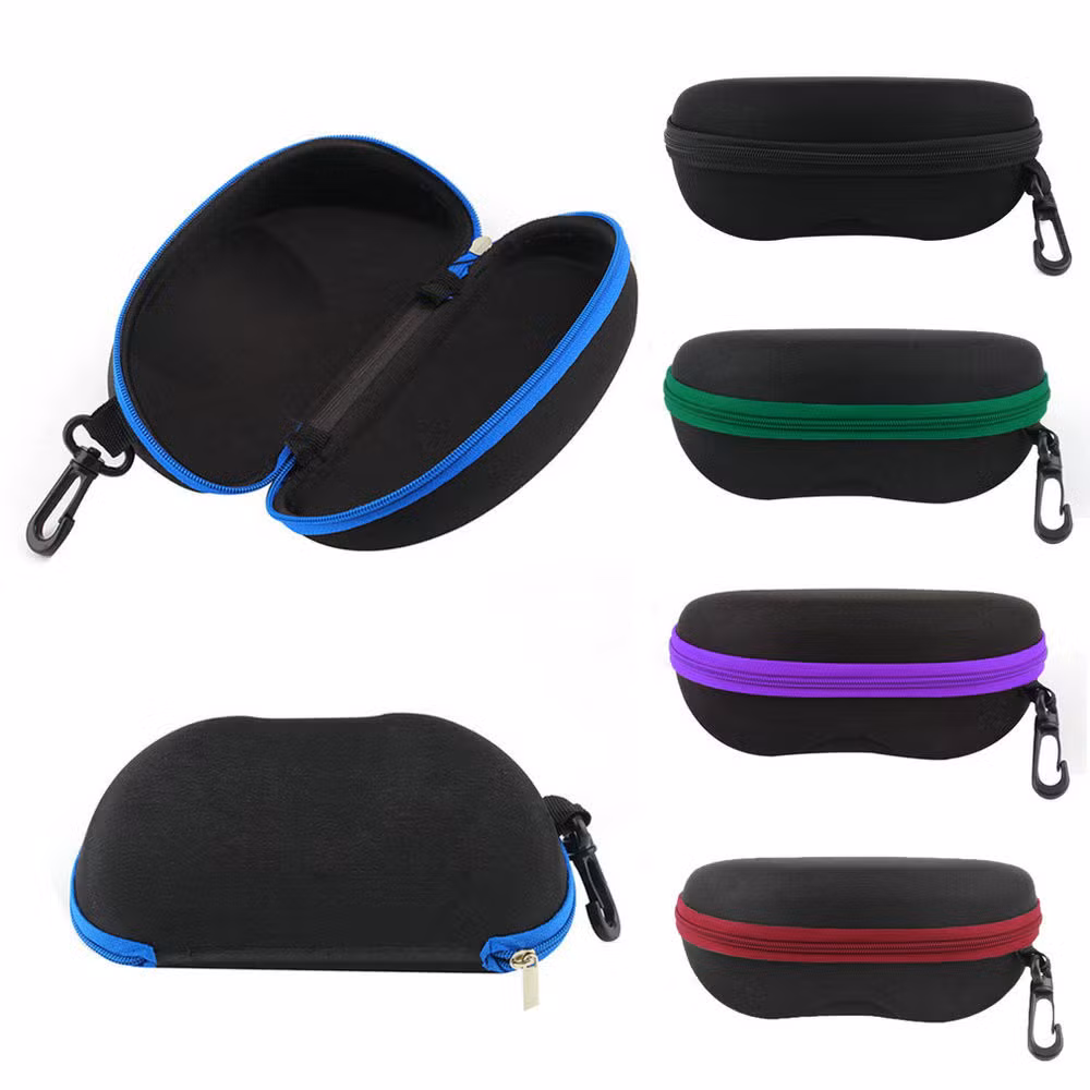 Inno-E014 Manufacturer Wholesale Crush-Resistant EVA Box with Color Zipper for Sunglasses and Optical Glasses, Custom Logo Eco-Friendly