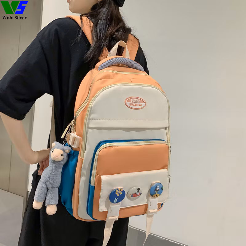 Wide Silver Good Selling Kids Backpacks with Waterproof Cartoon Design 2024